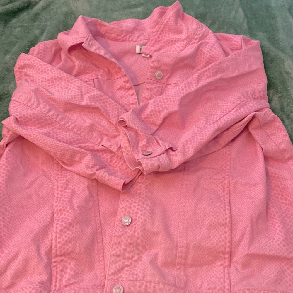 vintage pattern jean jacket!